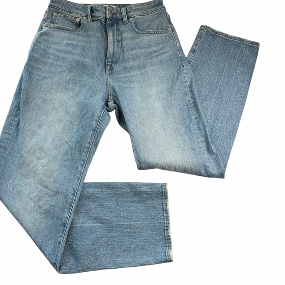 Madewell Curvy 90s Straight Jeans Women’s 28 High Rise Stretch Classic Casual - Picture 4 of 13